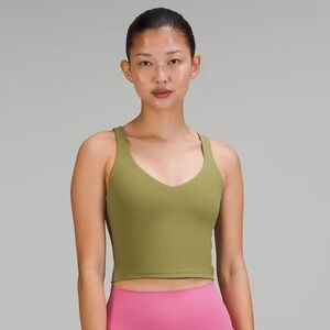 Green lululemon align tank top
